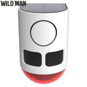 Solar Infrared Motion Sensor Alarm for Garden Farm Security with Animal Deterrent and Easy Installation