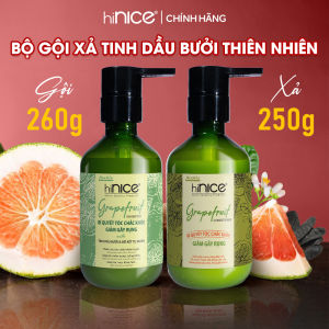 Bộ Dầu Gội Kem Xả Tinh Dầu Bưởi Thiên Nhiên hiNICE Grapefruit Dành Cho Tóc Gãy Rụng