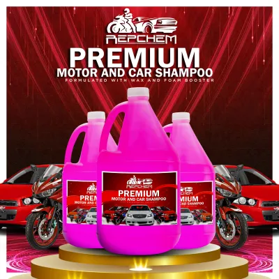 REPCHEM Premium 1 GALLON Car Shampoo with Wax and Foam Booster