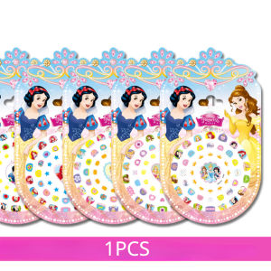 สติกเกอร์ติดเล็บเจ้าหญิงแช่แข็งการ์ตูนสติกเกอร์ติดเล็บเรืองแสงสำหรับเด็กสติ๊กเกอร์การ์ตูนเจ้าหญิงหิมะโซเฟีย