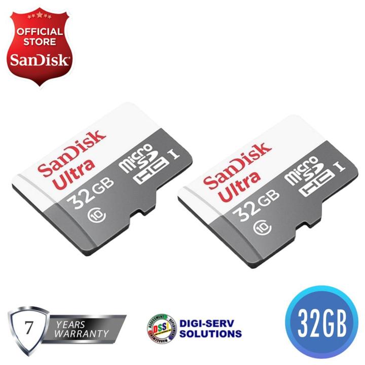 Sandisk Ultra microSD UHS-I Card ~ 32GB (SDSQUNR) - SET of 2