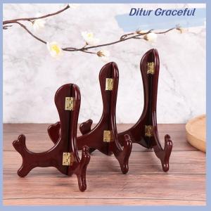 Ditur Wooden Easel Wood Wedding Table Photo Card Stand Plate Display Holder Home Decor