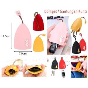 Dompet Gantungan Kunci / Gantungan Kunci Tarik Motif Kartun Lucu Multifungsi