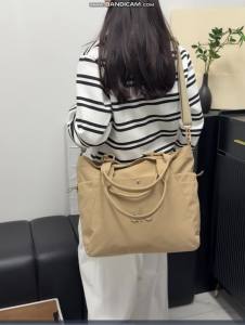 Original ALO Yoga Large Nylon Tote Bag Women Multiway Shoulder Bag Lightweight Travel Handbag