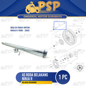 As Roda Belakang Ninja R - As Tromol Fork Forek Belakang + Mur Kawasaki Ninja RR Ninja SS