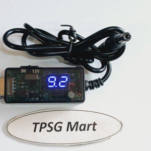 Cáp nguồn USB ra 9V / USB ra 12V (Công tắc chuyển - Có đèn báo)