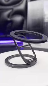 FC2025 Double Sided MagSafe Phone Stand Magnetic Phone Ring Holder Kickstand Magnet Grip for iPhone 15 14 Android Gym Car Holder