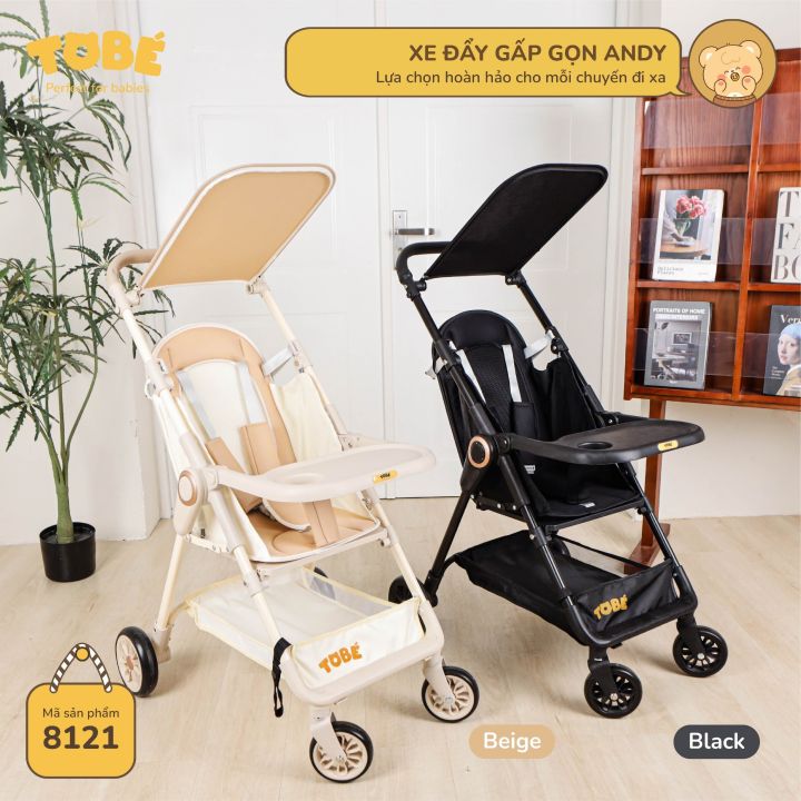 Xe đẩy gấp gọn Henry Andy Tobe khung xe hợp kim nhôm tiện lợi an toàn đồng hành cùng bé trong mọi chuyến đi 8115 8121