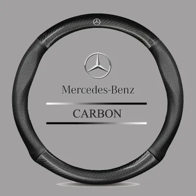 For Mercedes-Benz steering wheel cover carbon fiber car grip cover