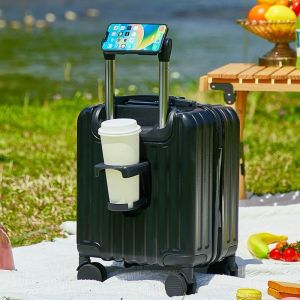Turqgast2025 New Style 14-Inch Small Luggage 3-Segment Adjustable Handle Combination Lock Travel Storage Bag