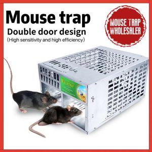 New Auto Capture Big Mouse Trapper Humane Live Cage Sensitive Multi Rat Catcher Mouse Trap Cage Perangkap tikus Sangkar