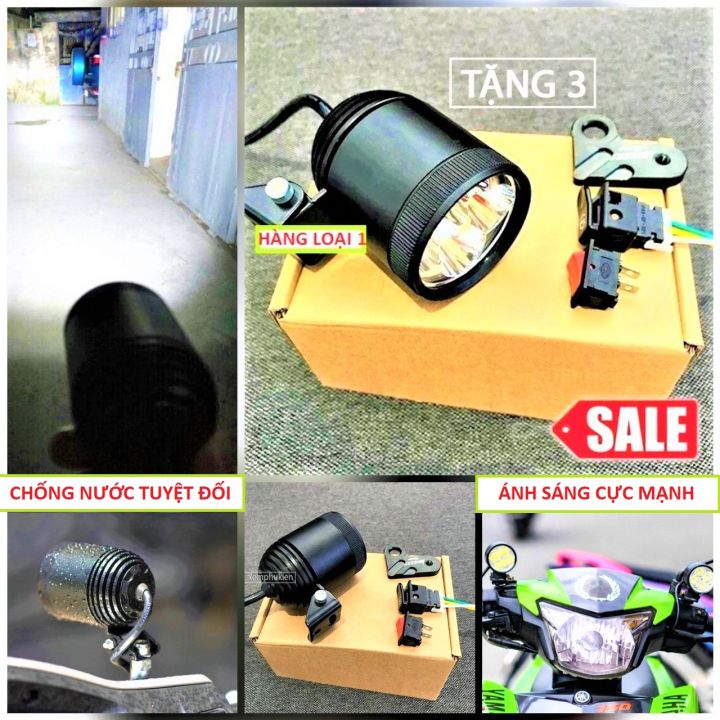 ĐÈN TRỢ SÁNG L4 TẶNG ĐỦ PHỤ KIỆN , ĐÈN LED TRỢ SÁNG XE MÁY LOẠI TỐT , ĐÈN XE MÁY SIÊU SÁNG , ĐỒ CHƠI TRANG TRÍ XE MÁY , PHỤ KIỆN XE MÁY