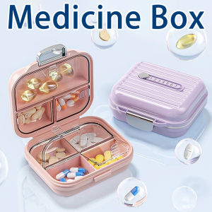 Medicine Box Pill Storage Box Travel Mini Medicine Case Organizer Medication Waterproof Multi Grids Medicine Organizer
