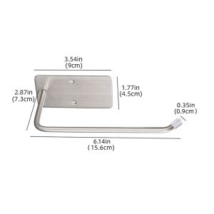 Seeko Toilet Paper Rack Towel Holder Kitchen Self-adhesive Hook Multifunctional Storage Rack 1Pc