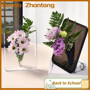 Behoo แจกันกรอบรูปทำจากอะคริลิคแจกันดอกไม้ไฮโดรโปนิกส์ทันสมัยที่วางต้นไม้ประดับบ้านของขวัญงานแต่งงานโต๊ะกลางตกแต่ง