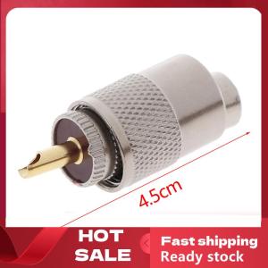 🚚【Local Express Delivery】🚚 1PCS UHF PL259 Male Plug Straight Solder Connector Adapter for RG8U RG58-3
