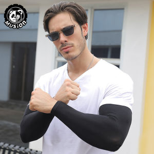 Musion Handsock Man XXL Plus Size High Elastic Arm Sleeve Sun Protection Hand Sock Man Extended and Widened Big Size Sleeve Sarung Lengan Lelaki for Muscular Men
