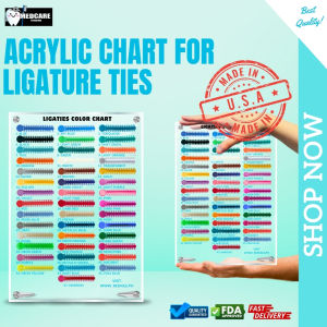 Medcare Acrylic Color Chart of Rubbers For Display