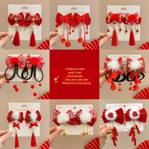 Knot Charming Joyful Red Hair Accessories Tassels Sense of Style Visual Sensation Culture Popularity