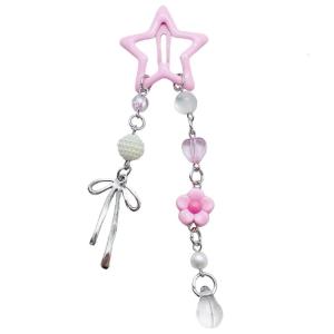 Unique Star Designs Hair Clip In Dopamine Colors Lightweight And Sturdy Hair Accessory For Fashion Forward Women