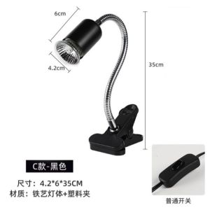 PAWZANIA UVA UVB Light for Reptile Lampu Kura Kura Turtle Basking Heat Lamp Tortoise Aquarium Holder for UV Bulb