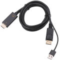 สายเคเบิ้ลอะแดปเตอร์แปลง Hdmi To Displayport 2160P 4K Male To Female พร้อม Usb. 