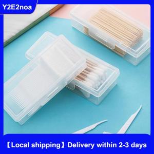 【Local shipping】 Portable Travel Medicine Box Cotton Swab Holder Case Detal Floss Jewelry Organizer Container Dust-proof Jewelry Accessories Box