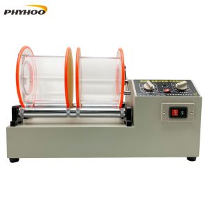 PHYHOO KT‑1320 Rotary Tumbler Jewelry Polisher 11KG Large Capacity with Timer Jewelry Stone Surface Finishing Polishing Machine for Metal Gemstone
