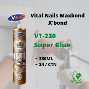 V-Tech VT-230 Maxbond Vital Nails High Performance Construction Adhesive Silicone Sealant 350ml xbond Vtech vt230 Silicon Super Glue