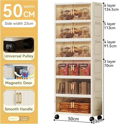 50CM-95CM Larger Multipurpose Double Sided Opening Storage Cabinet Foldable/Stackable Storage Box (Multiple Sizes)
