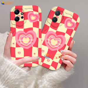(Lokal Ready) Casesummer Casing hp Redmi A2 A1 Redmi Note 12 Pro Redmi10 2022 9 12C 10C 9A 10A 9C Note10 5G 10s Note11 11s Note8 Note9s Checkerboard Love Heart Wavy Curved Edge Lattice Case