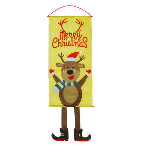 Christmas Hanging Flag Santa Claus Door Banner Christmas Decorations for Home Door Christmas Ornaments