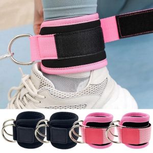 Fitness Ankle Straps Adjustable D-Ring Foot Support Cuffs Gym Leg Strength Workouts Pulley With Buckle Sports Feet Guard