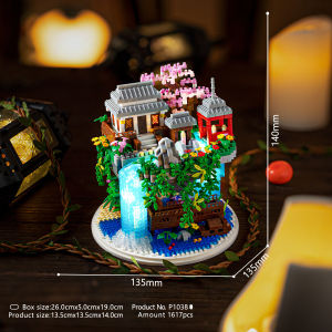 Mini Building Blocks Set Flowers Bricks Set Educational Toys Bouquet Set Cherry Tree Building Set Models Lego Building Set Tree House Building Kit for Kids Birthday Party Christmas New Years Gifts