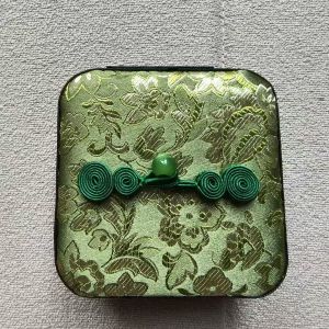Jewelry storage box Chinese style embroidery ring and earring storage box jewelry box