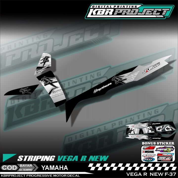 VEGA R NEW STIKER STRIPING PREMIUM MOTOR KEREN LIS VARIASI VEGA R NEW ...
