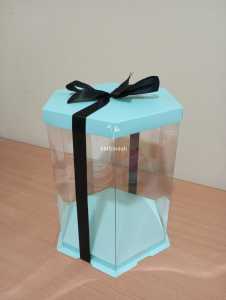 Kotak alas 22 Kue / Mika Hexagonal / Mika Segi enam / Gift Box