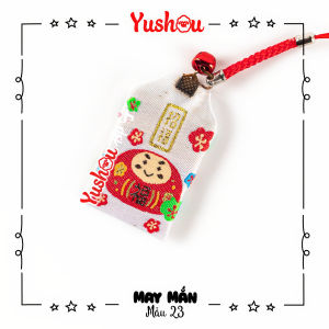 Móc Khóa Yushou May Mắn - Daruma (Kiểu Omamori) Có sẵn