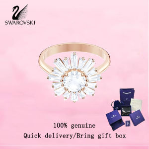 💎 Swarovski 💎 Womens fashion Ring White diamond rose gold plated M5459599 Sunshine Ring Valentines Day gift Birthday gift