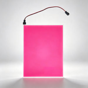 A6 Flexible EL Light Panel Sheet Cuttable Electroluminescent Paper Glow Thin Lamp For DIY Cosplay Mask Car Interior Decoration Advertising Signs USB Battery Power