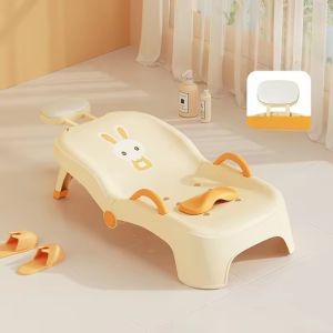 Foldable Kids Reclining Shampoo Chair Hair Washing Chair Seat Toddlers Babies Home Use Children Bath Chair Baby Bath Shower Head