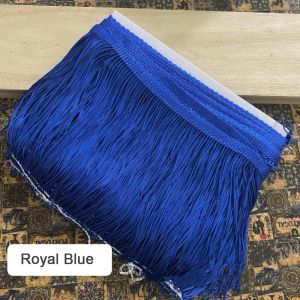 ZENO 10 Yards Polyester Viền tua rua 6 inch Phụ Kiện Làm Đồ Thủ Công Tự Làm Ruy băng viền ren Viền vải may Màu đơn sắc Ruy băng viền trang trí Phụ Kiện Nhà Cửa