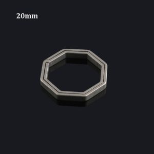 SKJK Titanium Alloy Key Rings Real 20/25mm Keychains Buckle Pendant  Super Lightweight Titanium Alloy KeyRings Male Creativity Gift