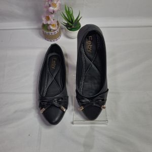 AB01 Sepatu Wanita FlatShoes Slip On Pita Sol Karet Lentu Anti Licin Size 37-40 - BOGORSHOES07