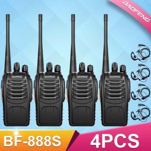 【100% Ori】BF HT Handy Talky 888S Radio Komunikasi Uhf Walky Talky 4units