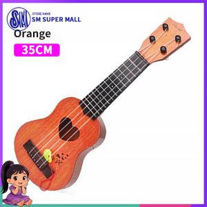 【SM Mall】Kids Ukulele Toy Guitar 4 Strings Mini Musical Instrument for Beginners Children with Pick Early Education Music Gift for Boys Girls Playable Lightweight Cartoon Design Learning Strumming Rhythm