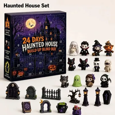 Halloween Countdown Horror blind Advent Gift 2D Acrylic Hanging Decor