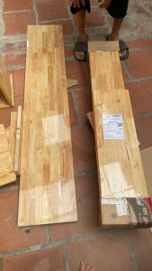 Mặt bàn gỗ cao su dài 185cm rộng 15cm20cm 30cm 40cm 50cm 60cm 70cm 80cm90cm... hàng loại1