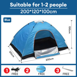 MISN Automatic Camping Tents Outdoor Waterproof High Quality Tent For Camping Waterproof 1to4 Person Adult Tent