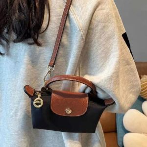 SELENAAL Cute Simple Shoulder Pouch Girls Cosmetic Bag Makeup Bag Nylon French Fashion Brand Small Square Bag Women Handbag Single Shoulder Bag Crossbody Bag Pu Leather